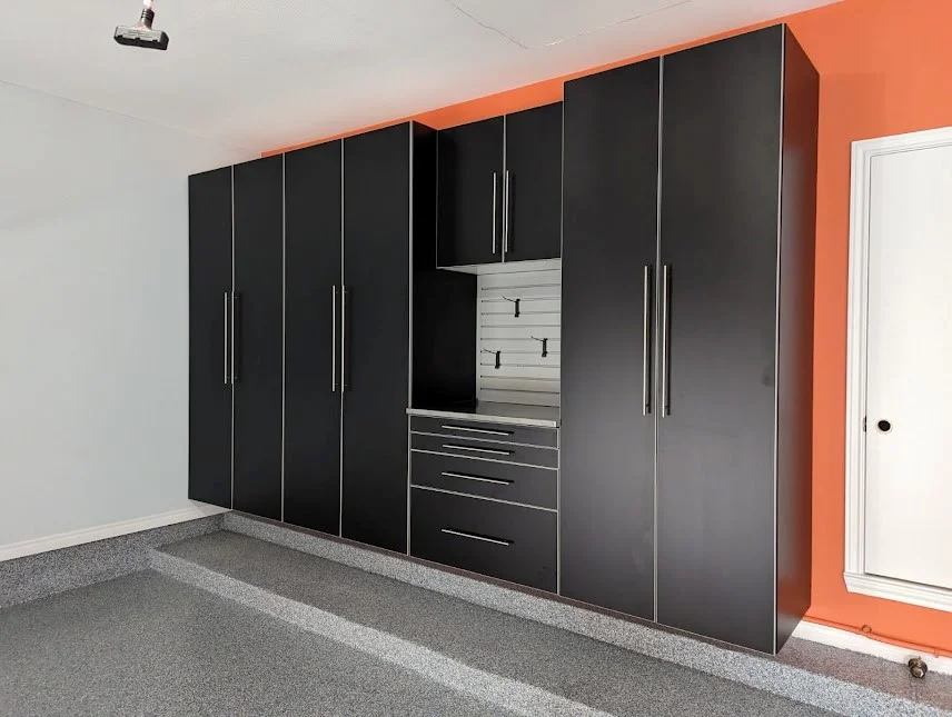 black cabinets image